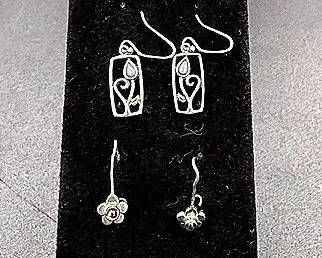 Purple And Magenta Earring Lot