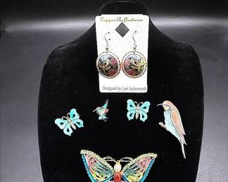 Birds And Butterflies Jewelry Lot
