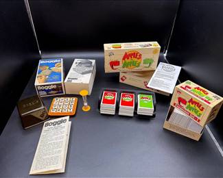 Vintage Boggle Game And Vintage Apples To Apples Game With Expansion Set 1