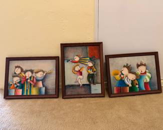  J. Roybal vintage oil paintings.