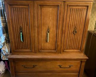 Fancher mid-centuryupright dresser (part of a four piece set)