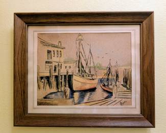 1960s art boating