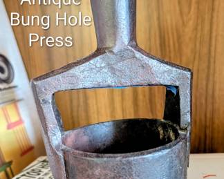 antique wine barrel making tool