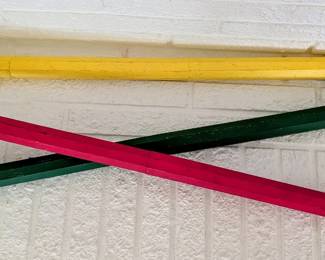 Giant pencils ..are the rage in the ciy