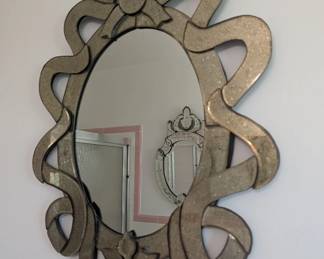 Very cool Vintage ribbon mirror