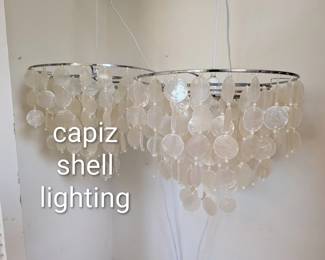 Capiz lighting goes great with MCM