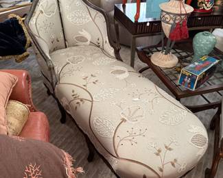 Wonderful 18th century chaise lounge completely re
