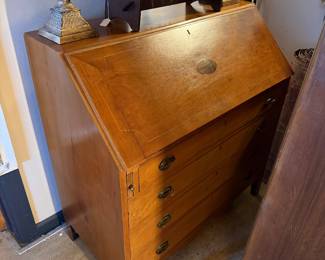 Antique drop front desk