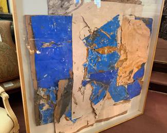Fine mixed media art piece of grand scale by listed artist!
