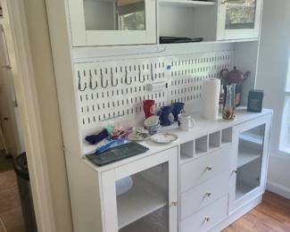 white hutch $175 OBO, small items free