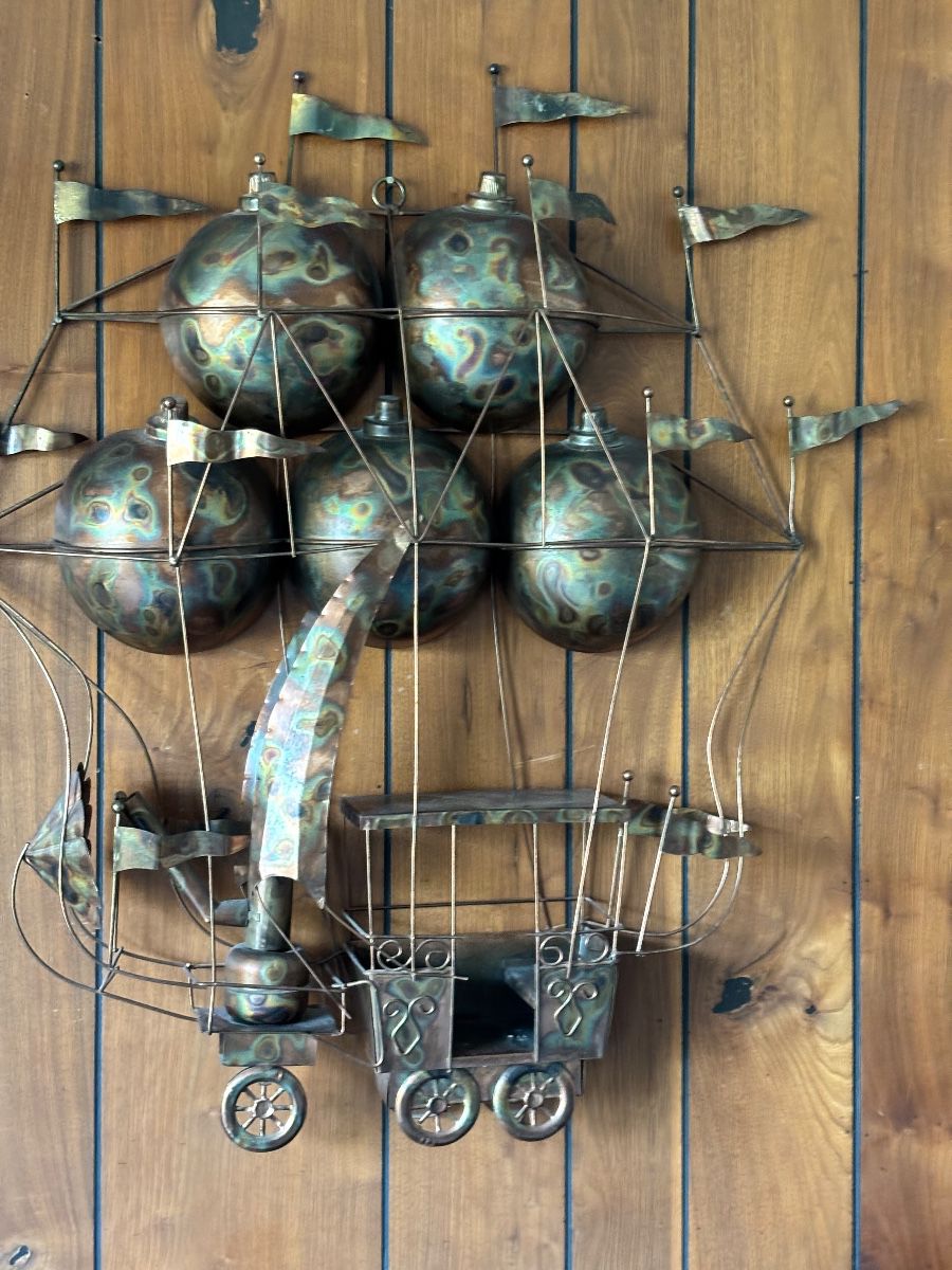 Large Curtis Jere MCM Flying Balloon Art