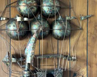 Large Curtis Jere MCM Flying Balloon Art