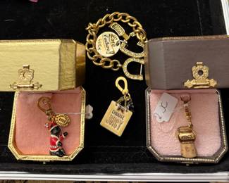 Vintage Juicy Couture Charms and Bracelet 
