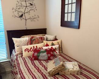 Twin bed & New Bedding