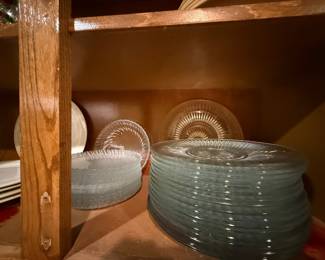 Clear Glass plate set