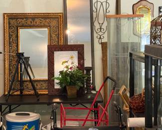 Wall Mirrors, Glass Display Case, Camera Tripod & More