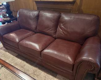 Brown Leather Couch