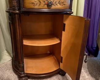 Hand Painted accent table/cabinet