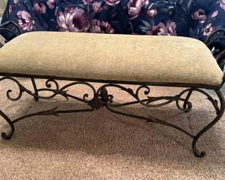 Wrought iron bench
