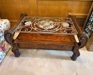 Wrought iron table (AS IS, No Glass)