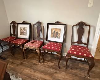 Queen Anne Style Chairs (6 total)