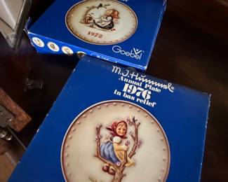 1976 Goebel Hummel Annual Collector Plate ("Apple Tree Girl"); 1978 Goebel Hummel Annual Collector plate ("Happy Pastime")