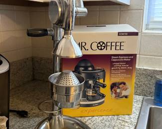 Vintage, commercial-style citrus juicer