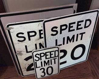 Speed limit signs