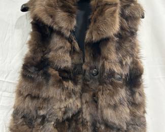 Real fur vest