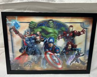 Avengers framed holographic picture 