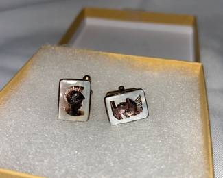 800 Sterling Cufflinks mother of pearl 