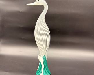 Fulvio Bianconi of Venini Glass in Murano Aquatic Bird 