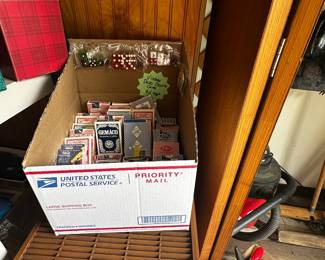 Vintage decks of casino cards, and dice