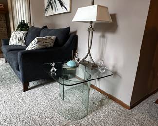 Upscale, Italian wave glass end table