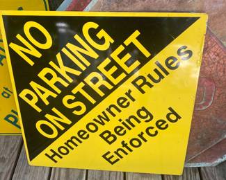 Metal sign