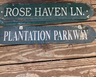 Metal signs