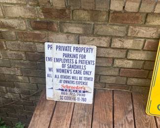 Metal sign