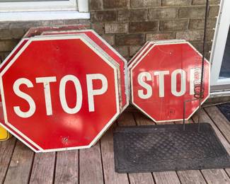 Metal sign