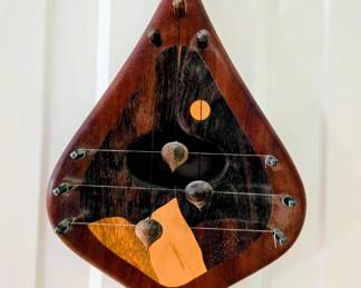 Scandinavian Wood Door Harp by Gary Upton