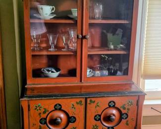 Quaint China Cabinet 56H x31W x 15D