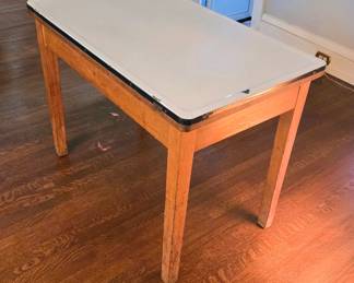 Enamel Wood Table
