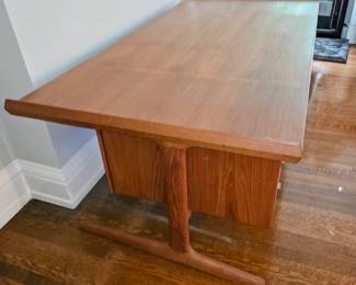 Mid Century Modern Scandinavia Style Executive Desk 28H x 74W x 28D