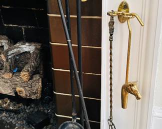 Brass & Cast Iron Fireplace Tools