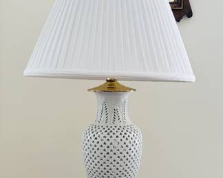 Reticulated Blanc De Chine Lamp
