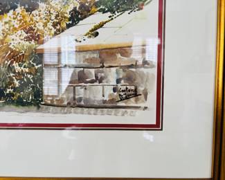 Italian Style Print in Gold Frame