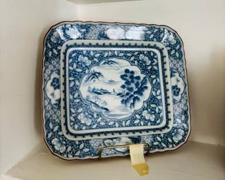 Blue & White Porcelain Platter