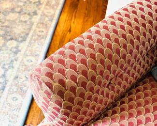 Classic Pink Upholstered Chair
