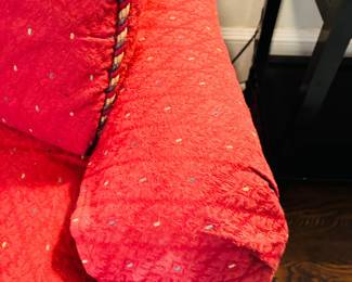 Red Sherrill Loveseat