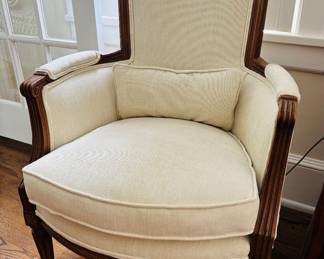 French Style Upholstered Armchair