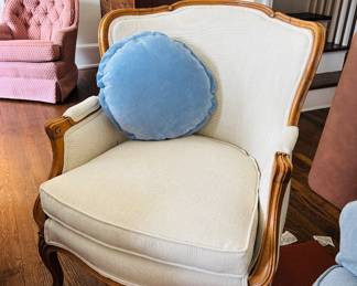 French Style Upholstered Armchair